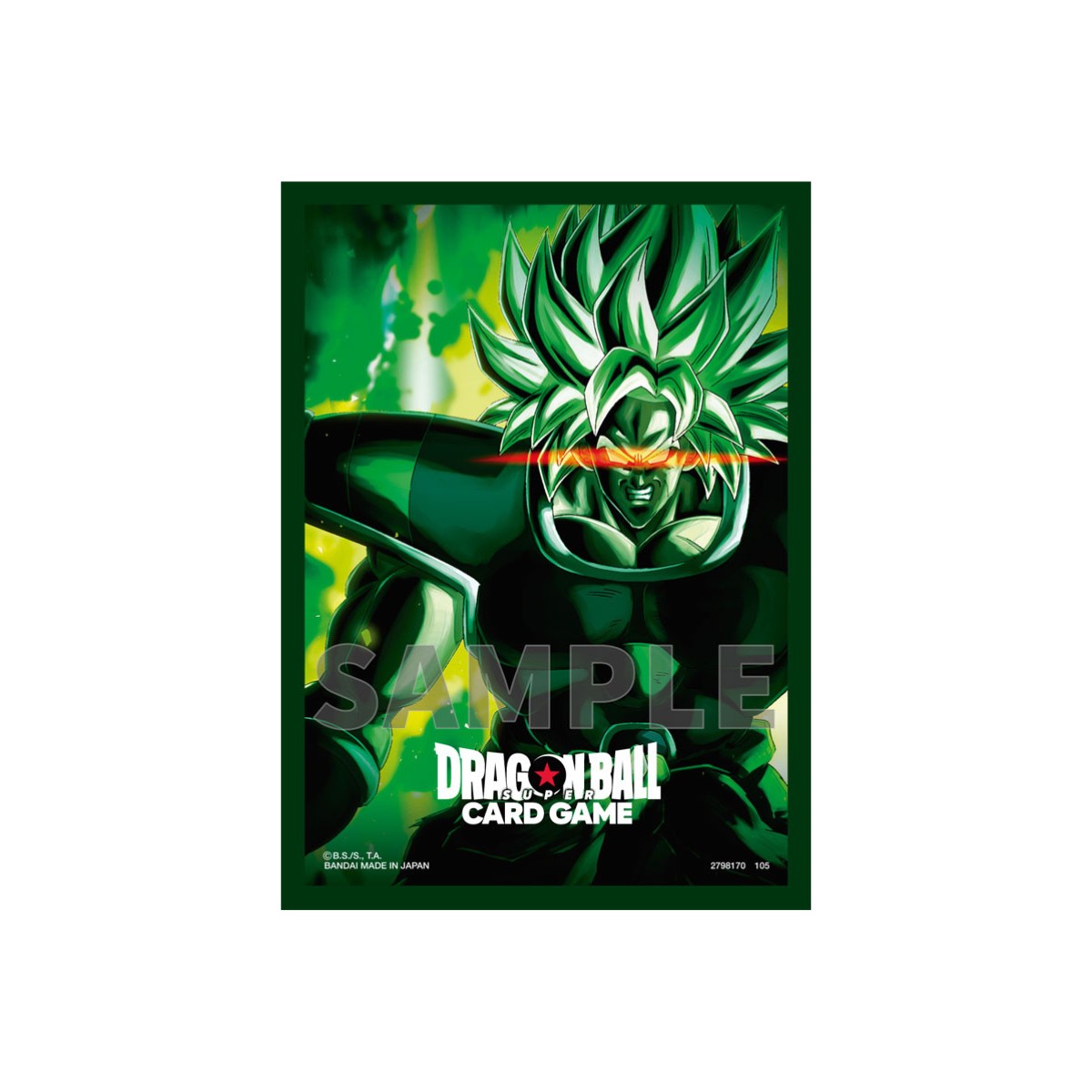 Dragon Ball Super Card Game Fusion World - Official Card Sleeve 02 Standard Broly Type Set of 64 Pcs