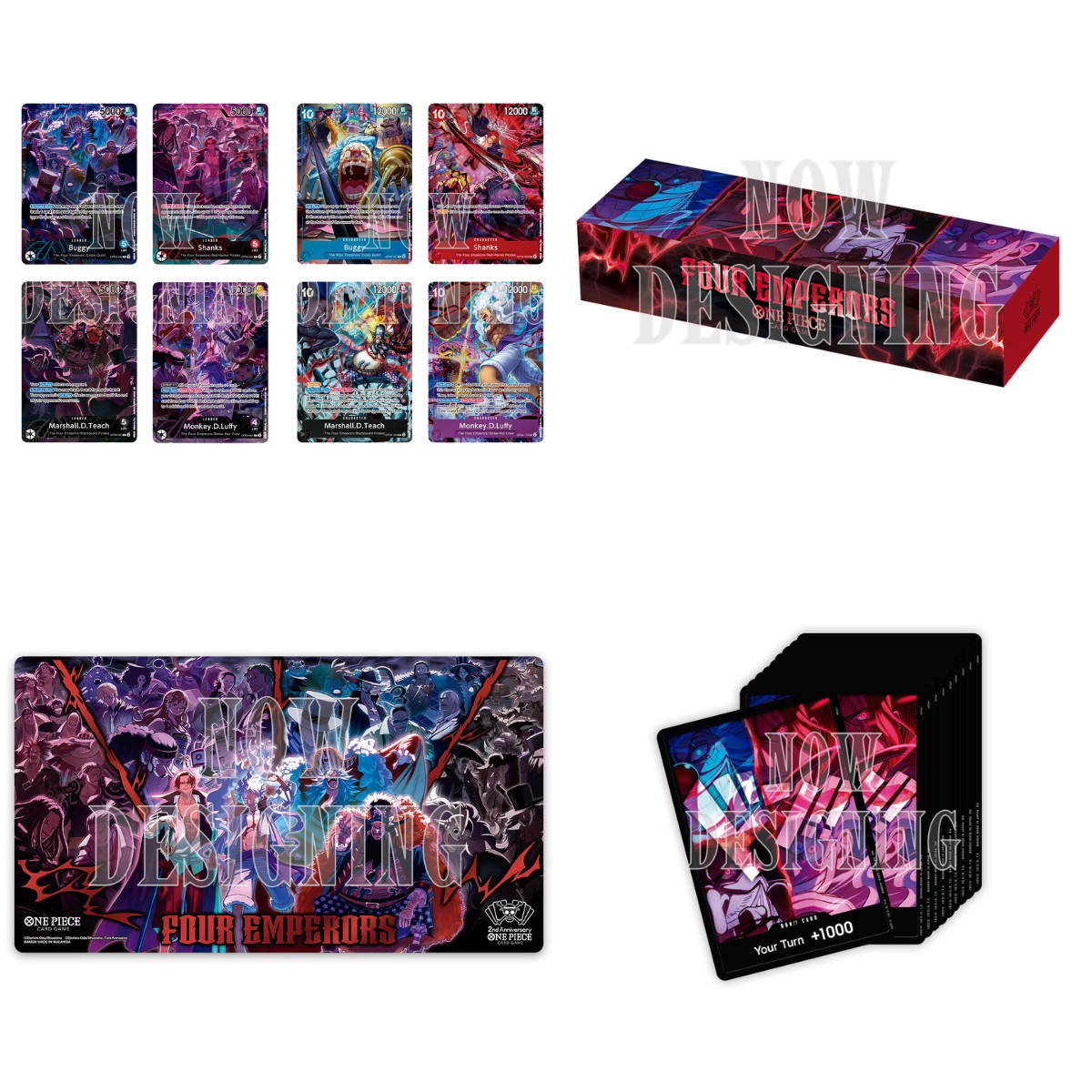 One Piece Card Game 2nd Anniversary - English Set Design Cards in Japanese