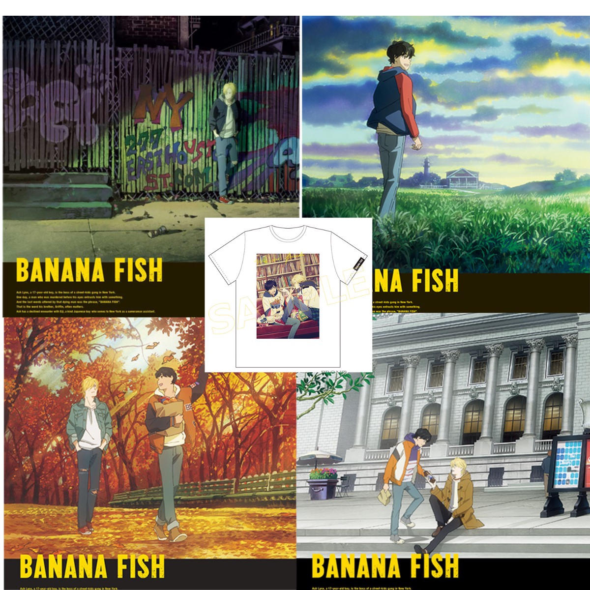 [Special Bundle] Banana Fish – DVD / Blu Ray Limited Edition Complete Set of 4 Type + Bonus