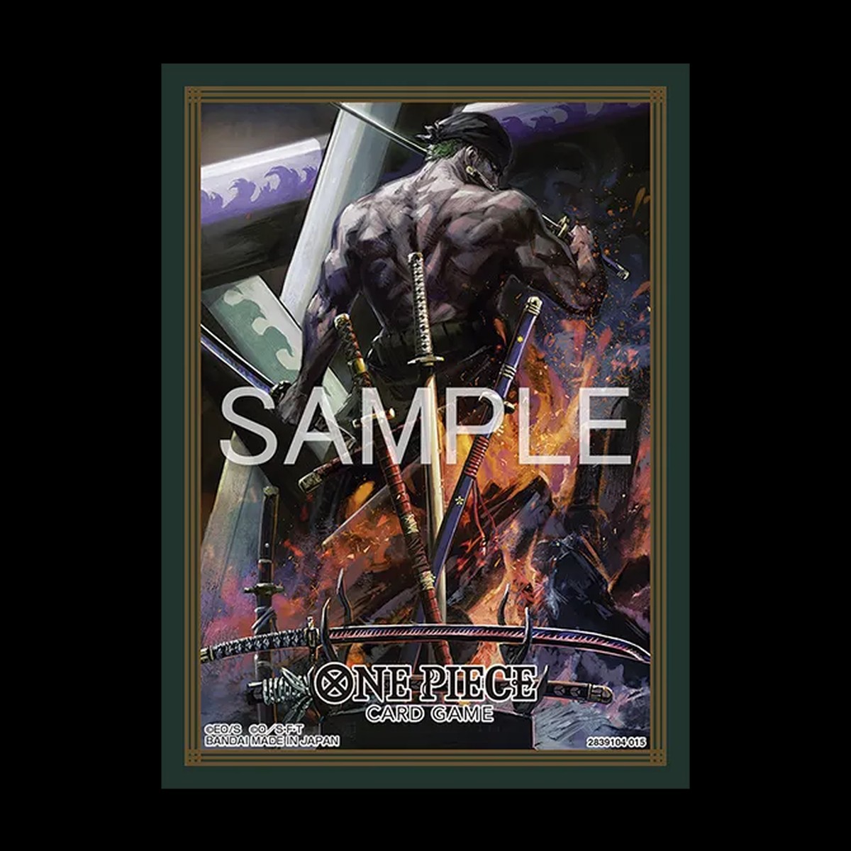 Bandai One Piece Card Game Official Card Sleeves 14 – Roronoa Zoro